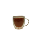 Double wall glass mug