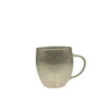 Double wall glass mug