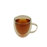 Double wall glass mug