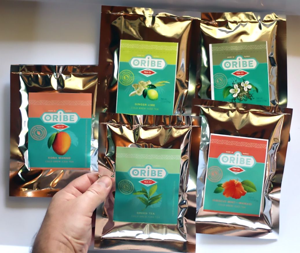 Brew La La Organic Green Tea - Ginger Mango Flavor - 50 Tea Bag