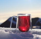 Hot cup of tea on the summit of Mauna Kea | Hibiscus Mint with Mamaki Tea