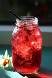 The Easiest Iced Tea you will ever make. Hibiscus Mint Iced Tea