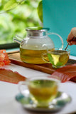 Hot Brew Green Tea with Glass teapot and glass cup | Oribe Tea Co.