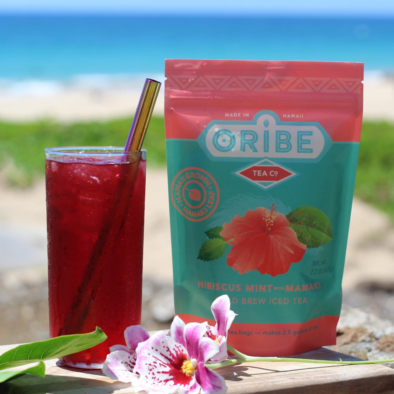 Hibiscus Mint with Mamaki | Cold Brew Iced Tea