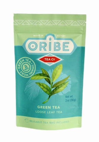 Green Tea- Loose Leaf Green tea made in Hilo, Hawaii. Brew a perfect cup of hot green tea every time. Made with Organic Sencha