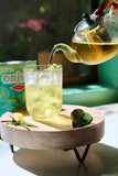 Green Tea with Glass Teapot | Oribe Tea Co., Hilo, Hawaii