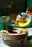 Green Tea with Glass Teapot | Hawaiian green tea, Oribe Tea Company